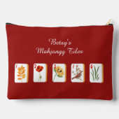 Flower Mahjong Tegels Accessoiretas Etui (Achterkant)