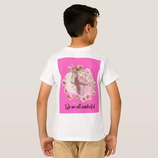 :Flower Man" T-shirt (Achterkant volledig)