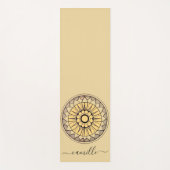 Flower Mandala Personalized Yoga Mat (Voorkant)