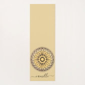 Flower Mandala Personalized Yoga Mat (Achterkant)