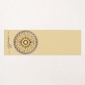 Flower Mandala Personalized Yoga Mat (Voorkant (horizontaal))