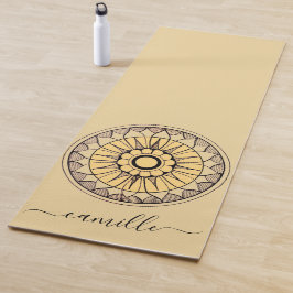 Flower Mandala Personalized Yoga Mat