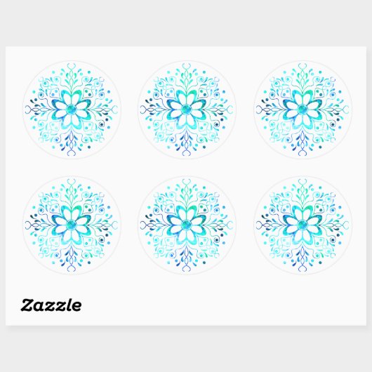 Flower Mandala Stickers (Vel)