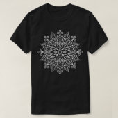 Flower Mandala WB T-shirt (Design voorkant)