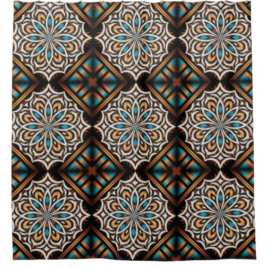 Flower Mandala Weave Douchegordijn (Voorkant)