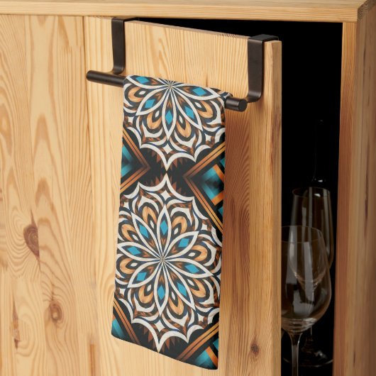 Flower Mandala Weave Theedoek (Derde Gevouwen)