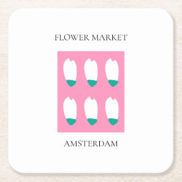 Flower Market - Amsterdam Kartonnen Onderzetters