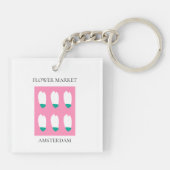Flower Market - Amsterdam Sleutelhanger (Achterkant)