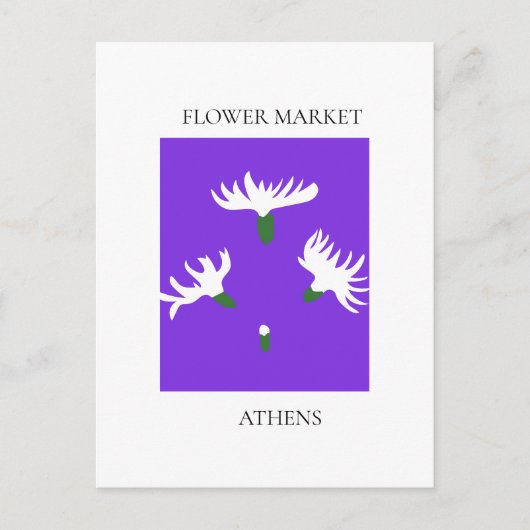 Flower Market - Athens Briefkaart (Voorkant)