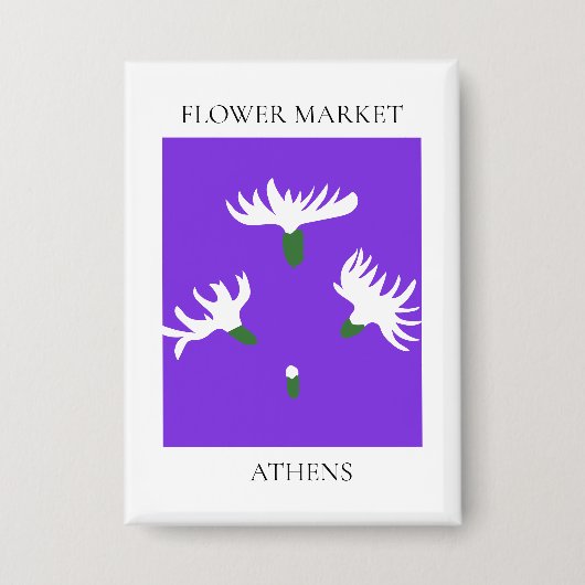 Flower Market - Athens Button (Voorkant)