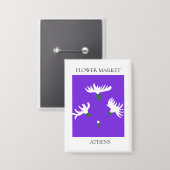 Flower Market - Athens Button (Voorkant / Achterkant)