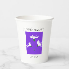 Flower Market - Athens Papieren Bekers