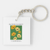 Flower Market - California Sleutelhanger (Achterkant)