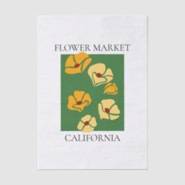 Flower Market - California Tissuepapier