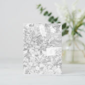 Flower Market Coloring Briefkaart (Staand voorkant)