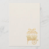 Flower Market Coquette Bow Bridal Shower Kaart (Achterkant)