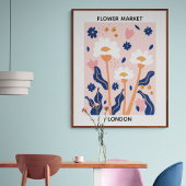 Flower Market Editable London Poster
