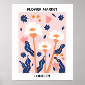 Flower Market Editable London Poster (Voorkant)