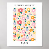 Flower Market Editable Paris Poster (Voorkant)