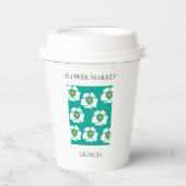Flower Market - Georgia Papieren Bekers (Voorkant)