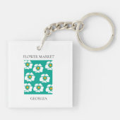 Flower Market - Georgia Sleutelhanger (Achterkant)