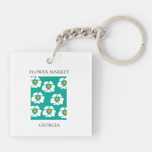 Flower Market - Georgia Sleutelhanger (Achterkant)