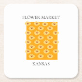 Flower Market - Kansas Kartonnen Onderzetters (Voorkant)