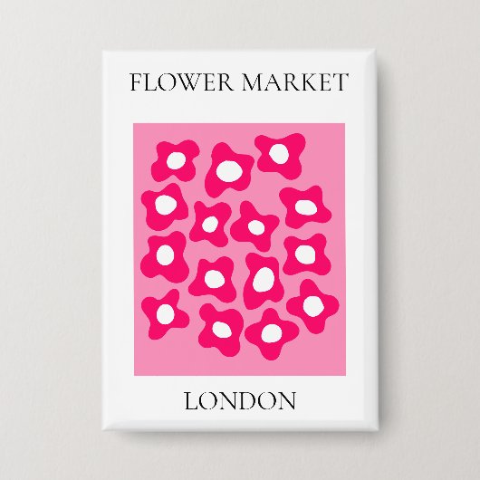 Flower Market - London Button (Voorkant)