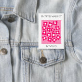 Flower Market - London Button (Insitu)