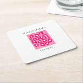 Flower Market - London Kartonnen Onderzetters (Schuin)