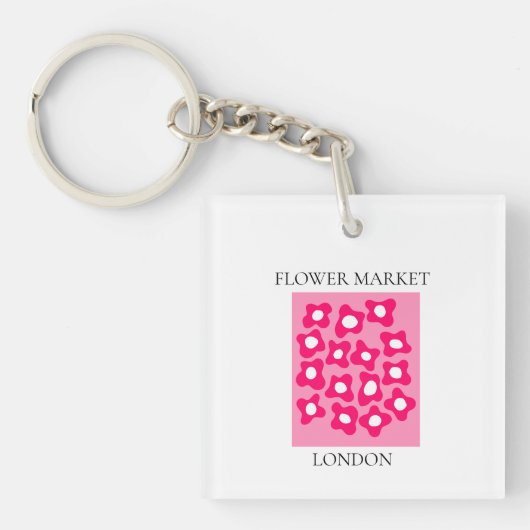 Flower Market - London Sleutelhanger (Voorkant)
