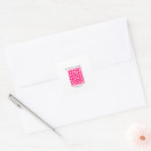 Flower Market - London Vierkante Sticker (Envelop)