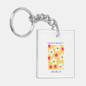 Flower Market - Michigan Sleutelhanger (Voorkant Links)