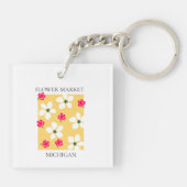 Flower Market - Michigan Sleutelhanger (Achterkant)