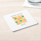 Flower Market - Milan Kartonnen Onderzetters (Schuin)