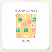 Flower Market - Milan Kartonnen Onderzetters (Voorkant)