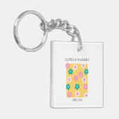 Flower Market - Milan Sleutelhanger (Voorkant Links)