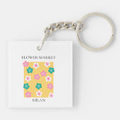 Flower Market - Milan Sleutelhanger (Achterkant)