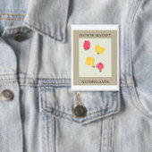 Flower Market - Netherlands Button (Insitu)