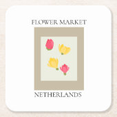 Flower Market - Netherlands Kartonnen Onderzetters (Voorkant)