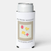 Flower Market - Netherlands Seltzer Blikjeskoeler (Seltzer Voorkant)