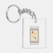 Flower Market - Netherlands Sleutelhanger (Voorkant Links)