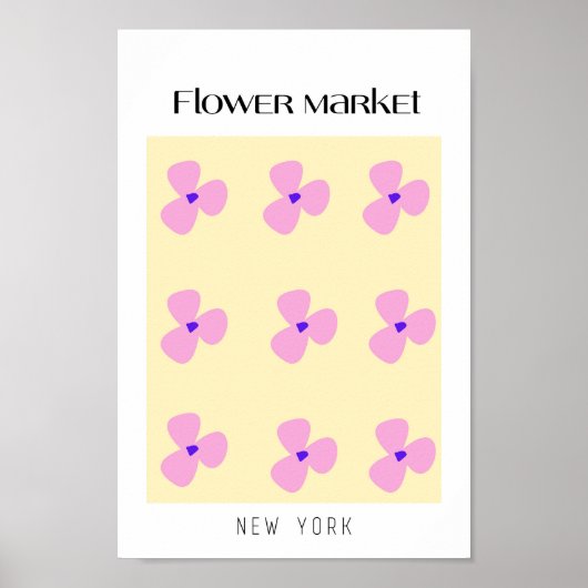 Flower Market New York Poster (Voorkant)