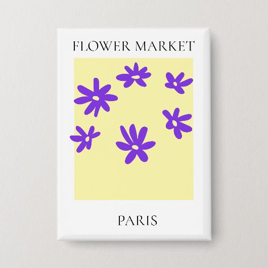 Flower Market - Paris Button (Voorkant)