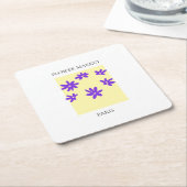 Flower Market - Paris Kartonnen Onderzetters (Schuin)