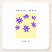 Flower Market - Paris Kartonnen Onderzetters (Voorkant)