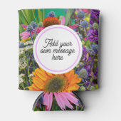 Flower Market Photo Custom Text Blikjeskoeler (Voorkant)