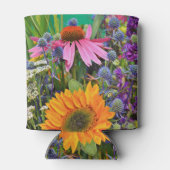 Flower Market Photo Custom Text Blikjeskoeler (Achterkant)