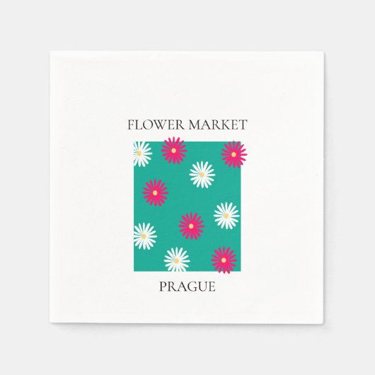 Flower Market - Prague Servet (Voorkant)