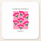 Flower Market - Seoul Kartonnen Onderzetters (Voorkant)